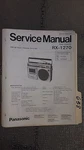 Panasonic RX-1270 Service Manual Original Repair Book Radio Tape Deck Player. Fixed Price $25.00.