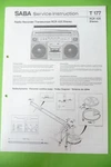 Service Manual For Saba Rcr 426 Stereo, Original. Fixed Price $17.25.