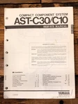 Yamaha AST-C10 AST-C30 Compact Stereo Service Manual *original*. Fixed Price $14.97.