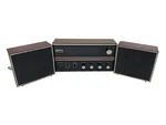 Montgomery Wards GEN-6111 Am/fm Tabletop Radio With Speakers Works Great. Fixed Price $49.99.