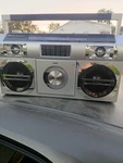 Studebaker SB2145 Retro Street Portable Bluetooth Boombox - Silver MP3 Playback. Fixed Price $130.00.
