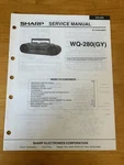 Sharp WQ-280 Cassette Tape Deck Boombox Service Manual Vintage Oem Diagrams. Fixed Price $14.99.