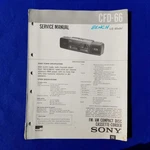 Sony CFD-66 Service Manual Original Paper Oem Repair Guide Usa. Fixed Price $85.40.