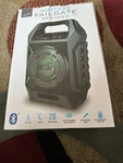 Ilive ISB408B Bluetooth Tailgate Speaker Fm Radio Usb Sd Aux Color Lights Black. Fixed Price $25.00.