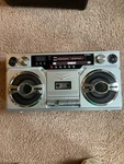 Victrola VBB-10-SLV Bluetooth Boombox Silver. Fixed Price $5.00.