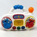 Sesame Street 123 Fm Radio Video 1999 Boombox Elmo Cookie Monster Lights Handle. Fixed Price $19.10.