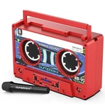 Bumpboxx Remixx Retro Bluetooth Boombox Portable Speaker-electric Red. Fixed Price $173.46.