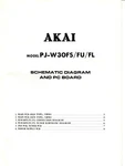 Akai Model PJ-W30FS/FU/FL Radio Cassette Recorder Schematic Diagram & Pc Board. Fixed Price $15.00.