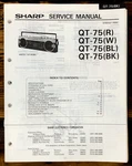 Sharp QT-75 Radio Service Manual *original*. Fixed Price $14.97.