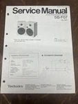 Technics SB-F07 Speaker Service Manual *original*. Fixed Price $10.99.