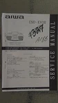 Aiwa CSD-EX10 Service Manual Original Repair Book Stereo Tape Deck Radio Boombox. Fixed Price $20.00.