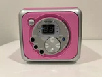 Jensen Portable Player Fm Radio Bluetooth Music System Pink CD-555. Fixed Price $26.99.