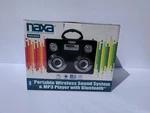 Naxa NAS-3043 Portable Wireless Sound System & MP3 Player With Bluetooth New. Fixed Price $27.00.