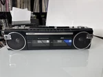 Sanyo MW710 Portable Cassette Player Boombox Black And Blue. Fixed Price $71.65.