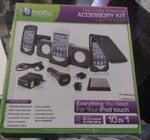 Ematic 10-IN-1 Premium Accessory Kit For Ipod Touch Car Charger Portable Speaker. Fixed Price $11.00.
