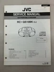 Jvc RC-QS10BK Original Service Manual Free Shipping. Fixed Price $14.00.