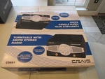 Craig Turntable With Am/fm Radio New In Box CD681. Fixed Price $147.99.