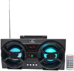 NPB3 Dual 4" Portable Bluetooth Boombox Speaker+usb/sd/led+remote, Black. Fixed Price $52.99.