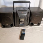 Jvc PC-X202 Cd Tape Player Boombox Active Hyper Bass Remote RM-RXP1010. Fixed Price $71.24.