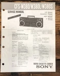 Sony CFS-W380 -W380L -W380S Radio Prelim. Service Manual *original*. Fixed Price $14.97.