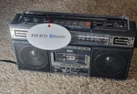 Qfx J-220BT Rerun Retro Cassette Player Boombox Bluetooth Radio MP3 Recorder. Fixed Price $44.00.