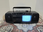 Tested Emerson TB0540 Portable Tv And Am/fm Stereo Cassette Recorder Combo. Fixed Price $65.00.