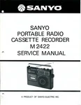 Vintage Sanyo Model M2422 Portable Radio Cassette Recorder Service Manual. Fixed Price $19.92.