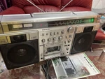 Sanyo MR-X920 Large Radio Cassette Player Vintage Compo Silver Used. Fixed Price $2000.00.