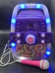 Shopkins Flashing Lights Karaoke Cd Machine K02-03033-HOL16-WM With Microphone. Fixed Price $27.99.