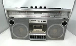 Silver ST757 Single Deck Cassette Player Am/fm Radio Vintage Boombox. Fixed Price $299.99.