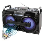 Magnavox MM438 Portable Micro Music System Color Changing Fm Radio Bluetooth. Fixed Price $104.99.