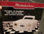 Studebaker SB2135WG Cd Boombox Am/fm Cassette Recorder Aux Headphone White. Fixed Price $59.00.