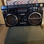 Lasonic TRC-931 Boombox Portable Stereo Dual Cassette Deck Radio 5-BAND Eq Black. Fixed Price $300.00.