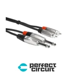 Hosa HPR-015X2 Rean Dual 1/4" Ts To Rca 15FT Cable New Perfect Circuit. Fixed Price $39.06.
