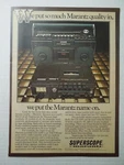 1978 Marantz Superscope CRS-2200 Stereo Cassette Magazine Ad. Fixed Price $14.99.