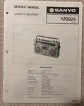 JAN/81 Sanyo M9924 Cassette Recorder Service Manual. Fixed Price $20.00.