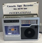 Vintage International Cassette Tape Recorder Am/fm Radio Boombox KC-828 Tested. Fixed Price $59.99.