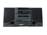Vintage Optimus Mighty Mini 713 Boom Box Stereo System 13-1260 Cd Cassette Radio. Fixed Price $249.99.