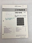 Vintage Original Fisher TAD-9315 Hi-fi Stereo System Service Manual Repair. Fixed Price $17.09.