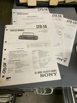 Sony CFD-58 Boombox Radio Service Manual + Bonus *original* 1505 7521. Fixed Price $19.99.