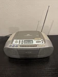 Sony CFD-S01 Radio Boombox Cassette Tape Am/fm Cd Player Mega Bass All Working. Fixed Price $39.95.