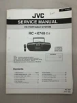 Jvc RC-X740 C/j Original Service Manual Free Shipping. Fixed Price $14.00.