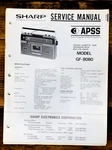 Sharp GF-8080 Radio / Boombox Service Manual *original*. Fixed Price $19.97.