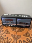 Vintage Sounddesign Am/fm Electronic Clock Radio Cassette Player 3826BLK. Fixed Price $19.95.