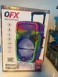 New Qfx 15" Bluetooth Rechargeable Speaker TMS-1560. Fixed Price $118.75.
