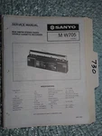 Sanyo M-W705 MW705 Service Manual Original Repair Book Stereo Boombox Radio. Fixed Price $19.98.