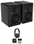 2) Mackie CR5BT 5.25" Powered Studio Monitors Speakers W/tone Control+headphones. Fixed Price $224.00.
