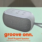 New Onn. Small Rugged Speaker Bluetooth Wireless IPX7 Waterproof Gray 100070481. Fixed Price $14.00.