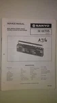 Sanyo MW705 M-W705 Service Manual Original Repair Book Stereo Tape Boombox Radio. Fixed Price $19.98.