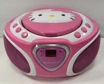 Hello Kitty Cd Player Boombox Radio Am/fm Model KT2025 Led Light Show Tested. Fixed Price $129.99.